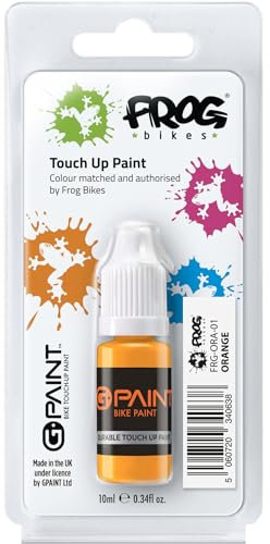 G-Paint Bike Paints - Frog Bike Touch-Up Paint - ORANGE, Frog Bikes - Bike Paint Scratch Repair & Chip Filler - FRG-ORA-01-1 x 10ml Bottle