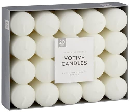 Votive Candles 9 Hours Creamy White Dinner Wedding Candles Wick Home Christmas Table Dinner Xmas Gift