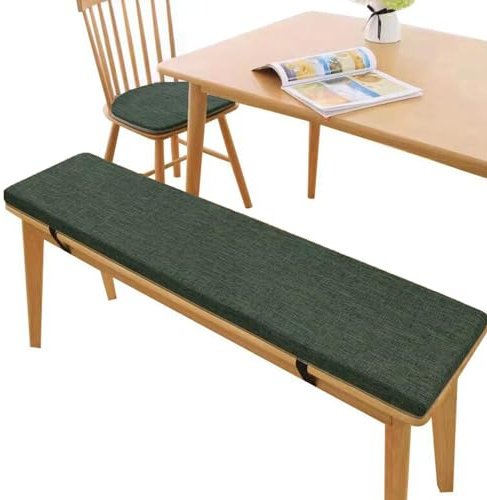 Bankkissen Bankauflage 5 cm Dickes Gartenbankkissen Polsterauflage für Drinnen und Draußen Terrasse Holzmöbel Sitzkissen Groß für Stuhl Boden Bürostuhl Schule(Size:120×40×5cm,Color:Warmgrau)