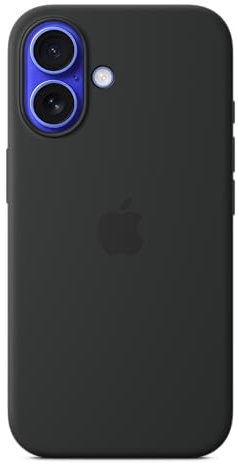 Apple Coque en Silicone avec MagSafe pour iPhone 16 - Noir ​​​​​​​