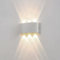VOLTIX Applique da Parete LED 6W, Lampada da Parete per Interni ed Esterni, Luce Naturale, Design Moderno in Alluminio, Lampada da Muro Impermeabile, Facile da Installare (Luce Naturale 4000K, Bianco)