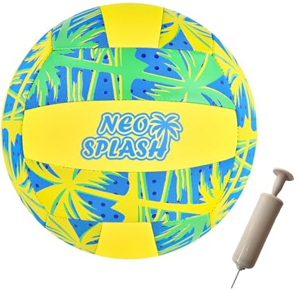 NEO-SPLASH Volleyball en néoprène Ballons de Beach-Volley Taille Officielle 5 (AAY, 5)