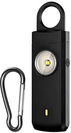 Allarmi Personali per Donne - 130dB Forte Tipo-C Ricaricabile Attrezzatura,Portachiavi Sicurezza Per Donne,Per Bambini Esterno Hotel Viaggio Ragazza Salute Uomini Corsa Notte Porta