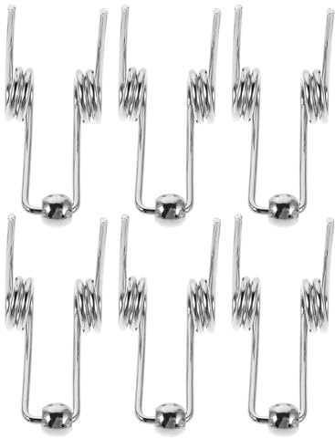 ULTECHNOVO Accessorio per Bigodini 6 Pezzi per Ferro Arricciacapelli di Torsione in Metallo Argento Facile Installazione e Manutenzione per Utilizzo Quotidiano