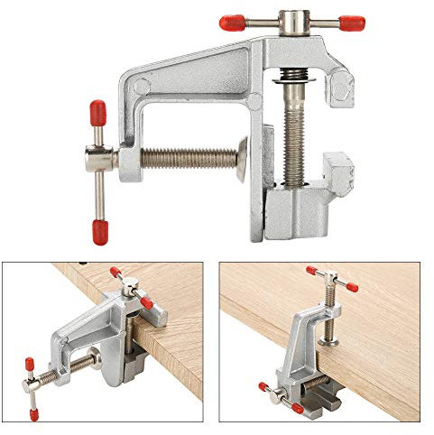 Morsa Da Banco Lega Di Alluminio 360 Gradi Universale Panca Morsa Mini Universale Pinze Da Lavoro Strumento di Riparazione Regolabile Multiuso Gioielli Artigianali Banco Morsetto Strumento Fai Da Te