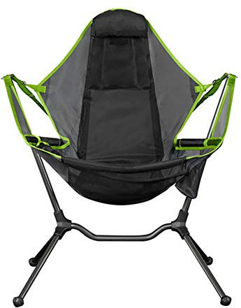 Gxing Folding Chair Camping Swing,Luxury Recliner Relaxation Swinging Comfort Lean Back Outdoor Adjustable Folding Chair