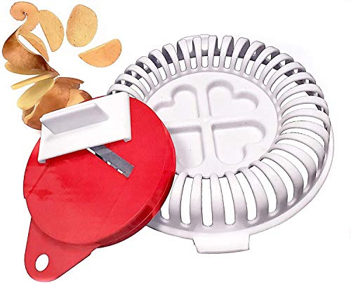 Healthy Microwave Potato Chip Maker - (No Oil Required) - The Ultimate Home Baking Tool for Easy, Low Mess, Homemade, Fat Free Apple or Potato Chips BPA Free
