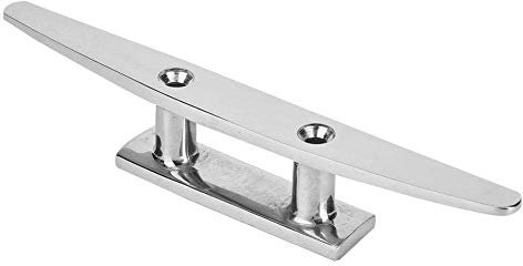 Fafeicy 316 Edelstahl-Basisklampe, 20 x 4,2 cm / 8 x 1,7 Zoll spiegelpoliertes Bootszubehör, Basisklampe Marine Rope Base, 6,3 mm Gewindelochgröße (8 in)