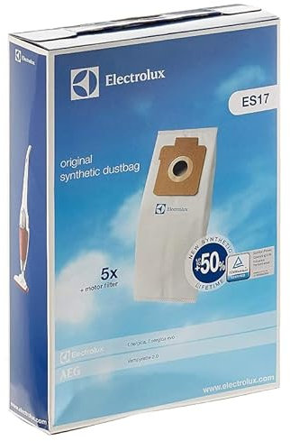 FIGEVIDA 5 Sacchetti e 1 Filtro per Electrolux ES17 s-Kit per Aspirapolvere Energica con Sacco 9002563394