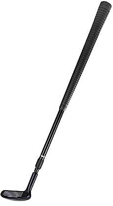 Ronyme Golf Chipper Club Golf Wedge Black with Scale Right or Left Adjustable Golf Chipping Club Retractable for Children Adults Women Men Advanced