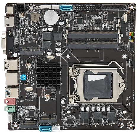 Sxhlseller H81 ITX Motherboard, LGA 1150 Steckplatz, Dual Channel DDR3 Unterstützung für I3 I5 I7 4. 5. Generation CPU, Erweiterungssteckplätze, Micro ITX Architektur,