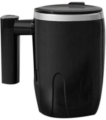 Sunmeit con agitazione automatica del caffè con agitazione magnetica automatica ricaricabile tramite USB da caffè con miscelazione automatica da 380 ml nero