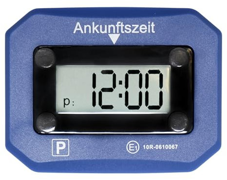 VZL Parkscheibe elektrisch mit Zulassung - elektronische Parkscheibe mit Zulassung - Auto Zubehör Digitale Parkscheibe & automatische Parkscheibe - zuverlässige Parkuhr elektronisch mit Zulassung