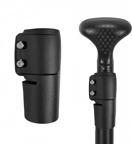 brileze Abrazadera de Eje de Paleta con Hebilla de PVC y Liberación Rápida Bloqueo Ajustable para Kayak, Surf, Canotaje y Deportes Acuáticos (Negro) – Fácil Instalación y Reemplazo de Piezas