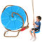Yuraigm Tellerschaukel Outdoor Kinder Kletterseil Schaukel Baum Kinderschaukel mit Plattform, Hängeschaukel Schaukel Kletterseil Baumschaukel für Drinnen, Draußen, Garten, Spielplatz-Zubehör (Blau)