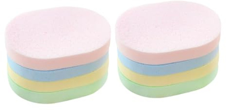 LRXIYODE 8Pcs Facial Sponges Makeup Removing Sponges 4.72X3.14X0.39In Thickened Structure Deeply Cleans Pores Lightweight Face Skin Cleaning for Daily Facial Care