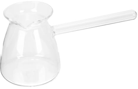 MUELODSIC Teiera in Vetro Borosilicato Resistente Temperature Trasparente per Tè e Turco Casa e Ufficio