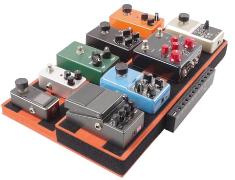 Asixxsix Gitarrpedalbräda, EVA-material Bärbar, Halkfri Pedalbräda med Dold Ihålig Design för 6 Till 10 Effektpedaler, Lätt Gitarrpedalbräda för Utomhusmusiker