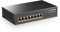 MokerLink 8 Port Gigabit PoE Switch, 8 PoE+ Ports 1000Mbps, 802.3af/at 120W, Unmanaged Plug and Play, Sturdy Metal Fanless