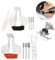 Scie Chaînes Outil Affûtage Kit D'affûtage Tronçonneuse Rotatif Kit Accessoire Chaîne Scie Tronçonneuse Affûtage Fixation Outil Scie Aiguiseur Guide Perceuse à Outils pour Chaînes de Scie(2 Ensembles)
