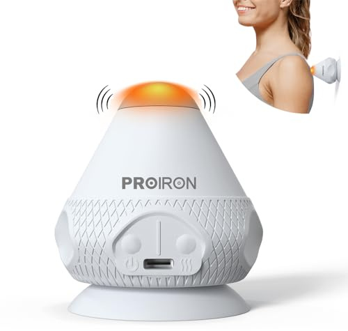 PROIRON Massage Tool, Vibrating Massage Ball Hand Free, Heat Trigger Point Ball, Deep Tissue Back Sore Muscle Relief Recovery Knot Massager, Manual Self Physio Therapy, Myofascial Release