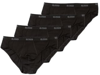 Sloggi Slip Bassi Uomo Men Basic Mini 4P, Nero 5