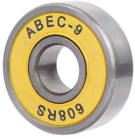 8 Stück Lager Skate Roller Bearing Skateboard Lager Longboard Roller Skate Lager für Skate Boards Ersatz(Gelb 9)