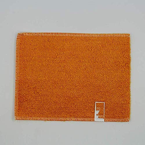 WaiMin 10 PC Fibre De Bambou Microfibre Inaltérable Résistant À l'huile Essuyage Chiffon Blanc Serviette De Cuisine Magique Nettoyage Chiffons Plat Chiffon (Color : Orange18x23cm)
