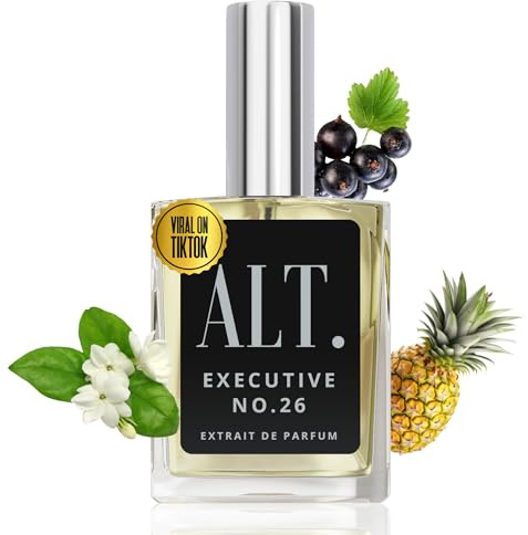 ALT. FRAGRANCES Executive No. 26 - Inspired by Creed Aventus for Men, Extrait de Parfum, Long Lasting Woody Fruity Perfume for Men with Bergamot, Pineapple & Oakmoss, 60ml