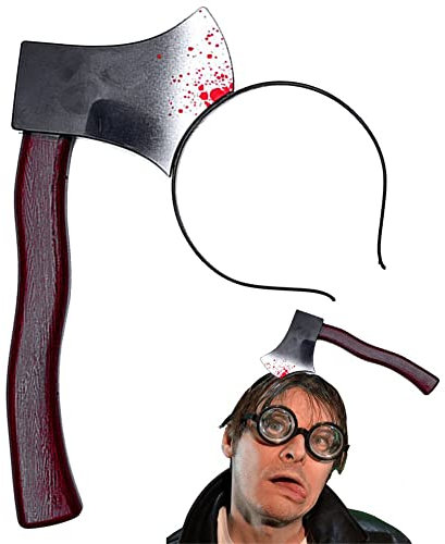Diadema De Cuchillo Falso De Plástico con Sangre a Través De Los Juguetes Difíciles De La Cabeza para Los Juegos De Fiestas De La Fiesta De La Decoración De Halloween.
