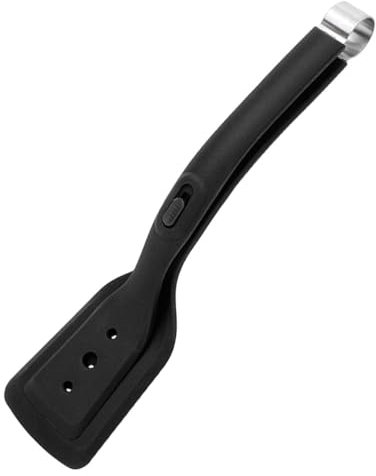 Egg Spatula Flipper Silicone 2 in 1 Grip and Flip Spatula Tongs Fish Turner Barbecue Grill Steak Clamp Crepe French Toast Spatula Non Stick Food Clip BBQ Kitchen Cooking Tool (Black)