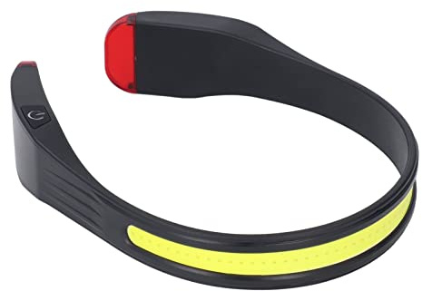 LED-strålkastare COB 260° Bred LED-strålkastare, USB-uppladdningsbar Pannlampa Vinkel 350 Lm Utgång Bärbart Avvänjningsljus 3 Lägen för Vandring