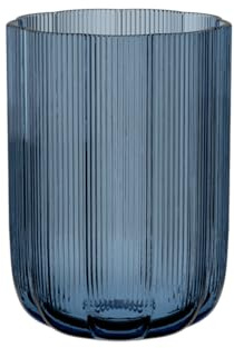Villeroy & Boch – Fleur Bleu Vase 22,5 cm Blau, Spülmaschinenfest, Große Tischvase, Handgefertigt und Mundgeblasen, Dekorative Glasvase, Große Blumenvase, Vase hoch, Deko Wohnung, Dekoration, Glas
