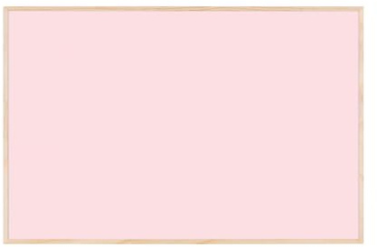 Bi-Office Lavagna Magnetica Earth New Basic Peony, 58,5 x 38,5 cm, Superficie in Acciaio Laccato, Cornice in Pino Naturale