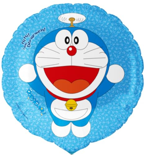BeenSmile, Globos de Cumpleaños Doraemon, Decoración de Cumpleaños, Globo de Helio o Aire Especial para Decorar Fiestas, Material muy Resistente, 46 Cm, 1 Unidad