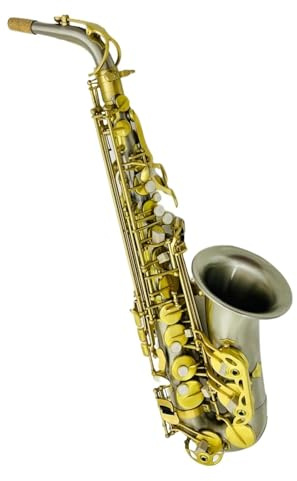 Professionell Saxofon Eb altsaxofon I Borstad Koppar Professionella Träblåsinstrument Tillbehör Munstycke Ingår