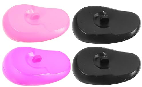 ABOOFAN Silikon Ohrenschützer mit Ohrschutz zum Haarefärben 4 Stück-pack Bunte Ohrenkappen für Damen und Herren Geeignet für Friseursalons und Baden