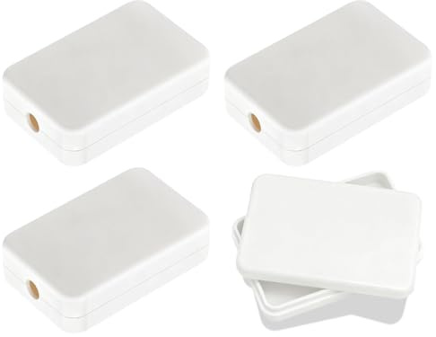 MOLZINY 4 piezas caja de derivación 55x35x15mm caja de derivación eléctrica mini cajas de derivación compacta Caja de conexiones para proyectos electrónicos y Caja de bricolaje doméstico