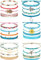 Adramata 24 Stück String Wave Fußkettchen Armbänder für Frauen Surfer Wave Armband Verstellbare Handgefertigte Freundschaftsarmband Boho Armbänder Fußkettchen,A
