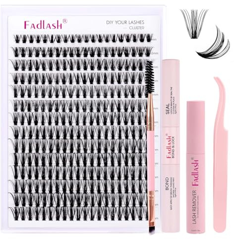 Ögonfransförlängning 280 Tufts 50D DIY fransförlängning Set Individuella Fransar Med Ögonfranslim och Pincett, Ögonfransborttagare och Ögonfransborste Hemma Individuella Fransar 8-16mm 0.07D Curl