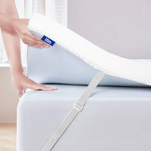Topper 160x200cm, Gel Matratzen Topper H3/H4 aus 7,5 cm Höhe Memory Foam und Gewebe aus Bambusfasern, Bequeme Matratzentopper 160x200 für Boxspringbett und Unbequemem Betten Schlafsofa (BD160)
