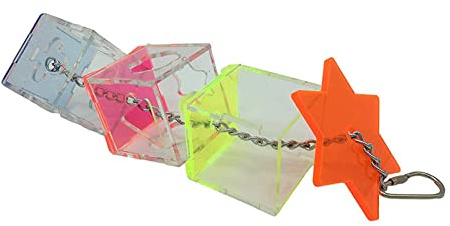 Jouets de Recherche de Nourriture pour Perroquets – Boîte Alimentaire Multicouche Hexagonale en Acrylique – Jouets à Mâcher Stimulants pour Oiseaux – Activité d'alimentation