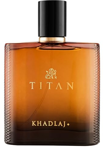 KHADLAJ PERFUMES Titan - Perfume eau de Parfum, fragancia duradera para hombres, madera, especiada, ámbar, 100 ml/3.4 onzas