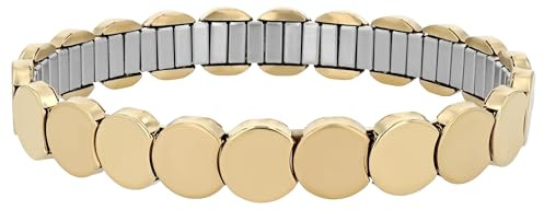 Akzent Armband Damen - Premium Armband Damen in Gold aus Edelstahl, 100% Wasserfest & Hautverträglich