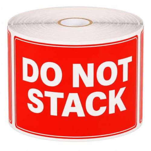 YIKIADA 500 PCS Do Not Stack Stickers 76 × 127 mm