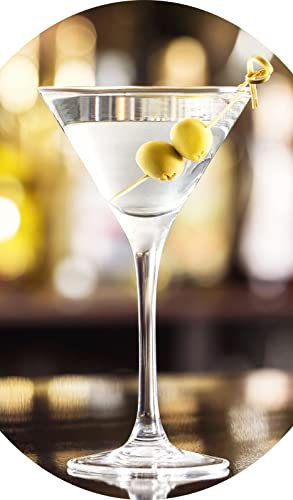 Topkapi Elite Martini Cassis - Copas de cóctel sin plomo, especial para Martini, cassis o cócteles, 240 ml, 6 unidades