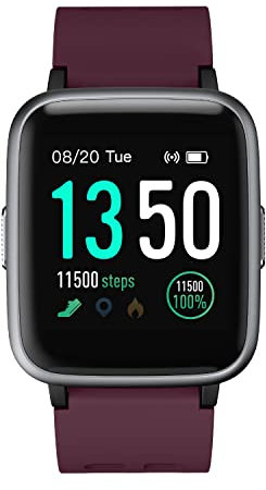 ASIAMENG - Reloj Inteligente para Hombre y Mujer, Reloj Deportivo con cardiofrequenciómetro, Reloj Inteligente IP68, podómetro, calorías, cronómetro mensual, Multideporte, notificación SMS, Llamada