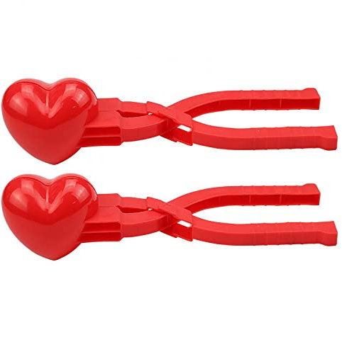 4 Stück Schneeball Maker Winter Schneeball Spielzeug Schneemann Herz Dino Ente Schneeball Former Schneeballzange für Kinder im Freien Spielen Schnee Outdoor 1 Sekunde schnelle Schneeballherstellung