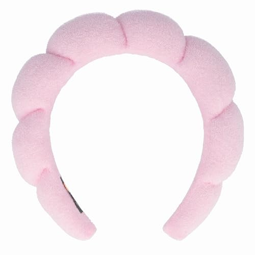 PARSA Beauty Hair Heroes – Cozy Styles Rosa Haarreif Mikrofaser – Breites Schmink Haarband für Damen – Softes Rosa – Ideal für Skincare Routine – Trendiges Hairband für Makeup