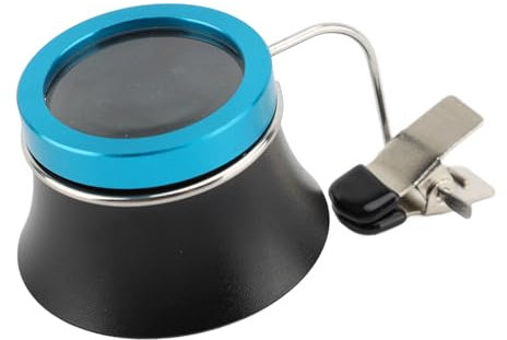 Uhrenlupe, Uhrmacherlupe, Lupe, Uhr, Monokularlupe, Reparatur, Wartung, Augenschlaufen, Uhrenreparaturlupe, Clip-on-Brillenlupe, Experimentelles Werkzeug (20X)